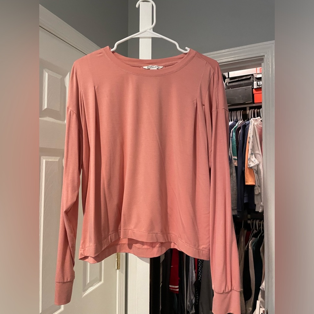 Women's Pink Long Sleeve Top